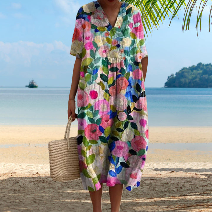 Bernadette | Vestito Corto Premium a Fiori