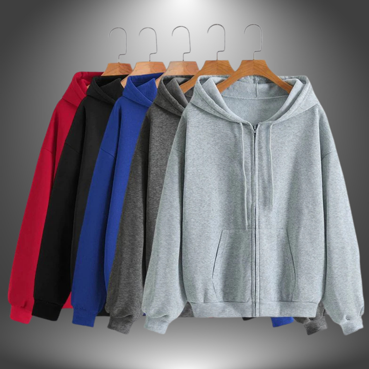 Laura | Felpa Premium con Zip e Cappuccio Sportiva