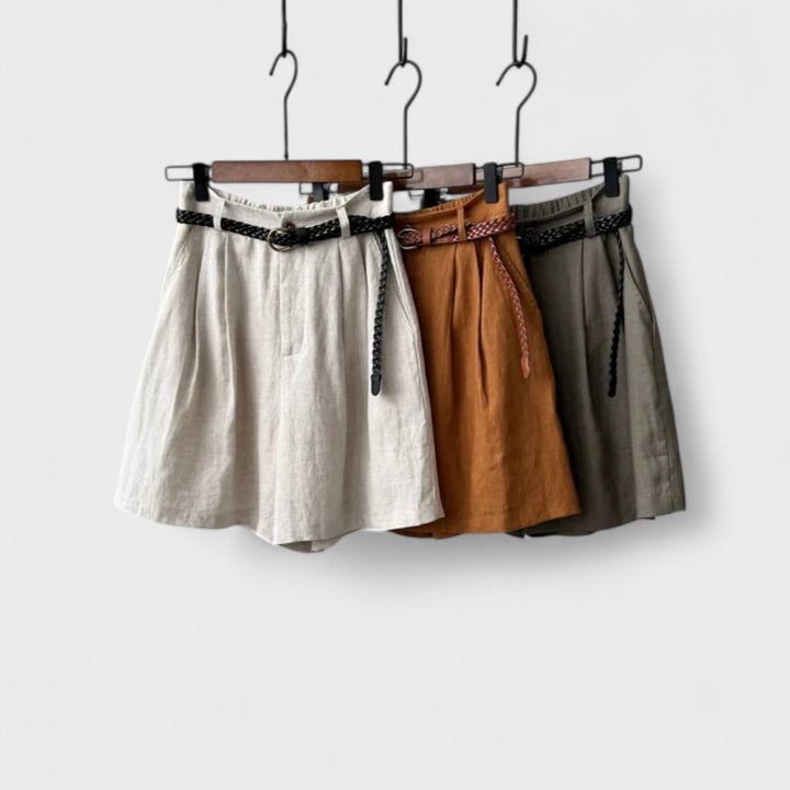 Kayla | Shorts Premium in Lino da Donna