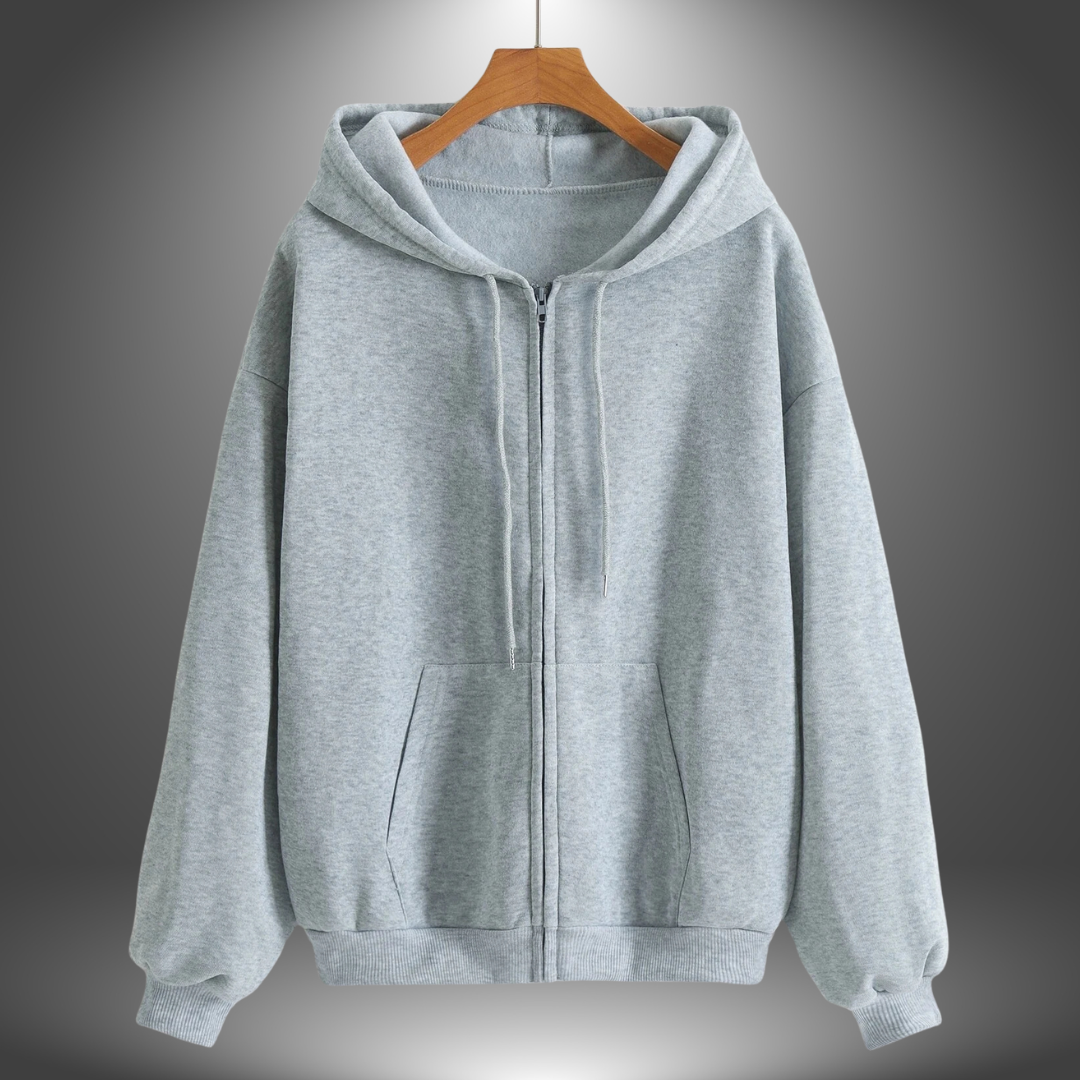 Laura | Felpa Premium con Zip e Cappuccio Sportiva