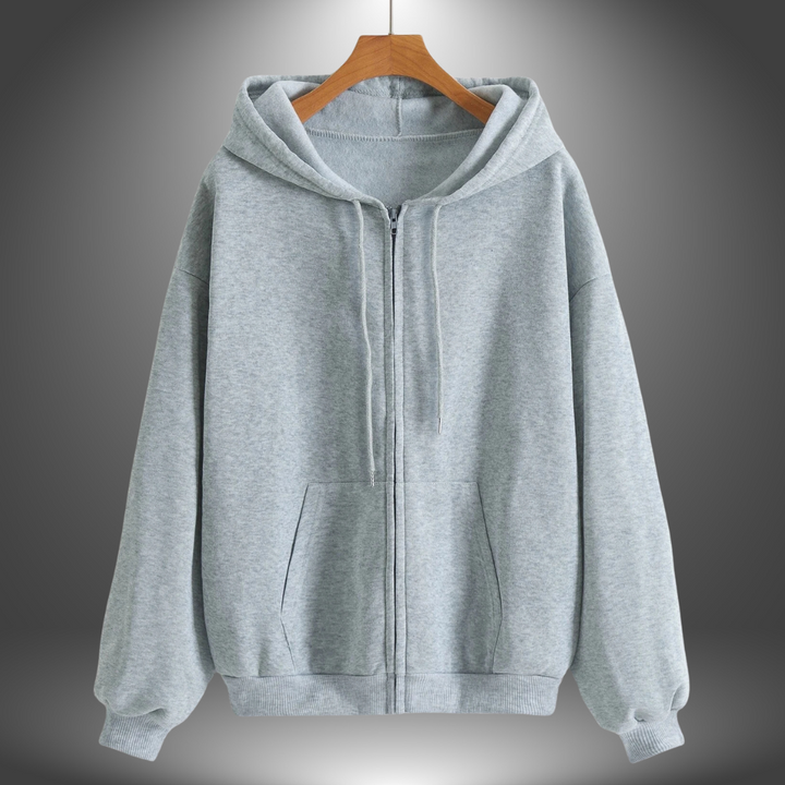 Laura | Felpa Premium con Zip e Cappuccio Sportiva