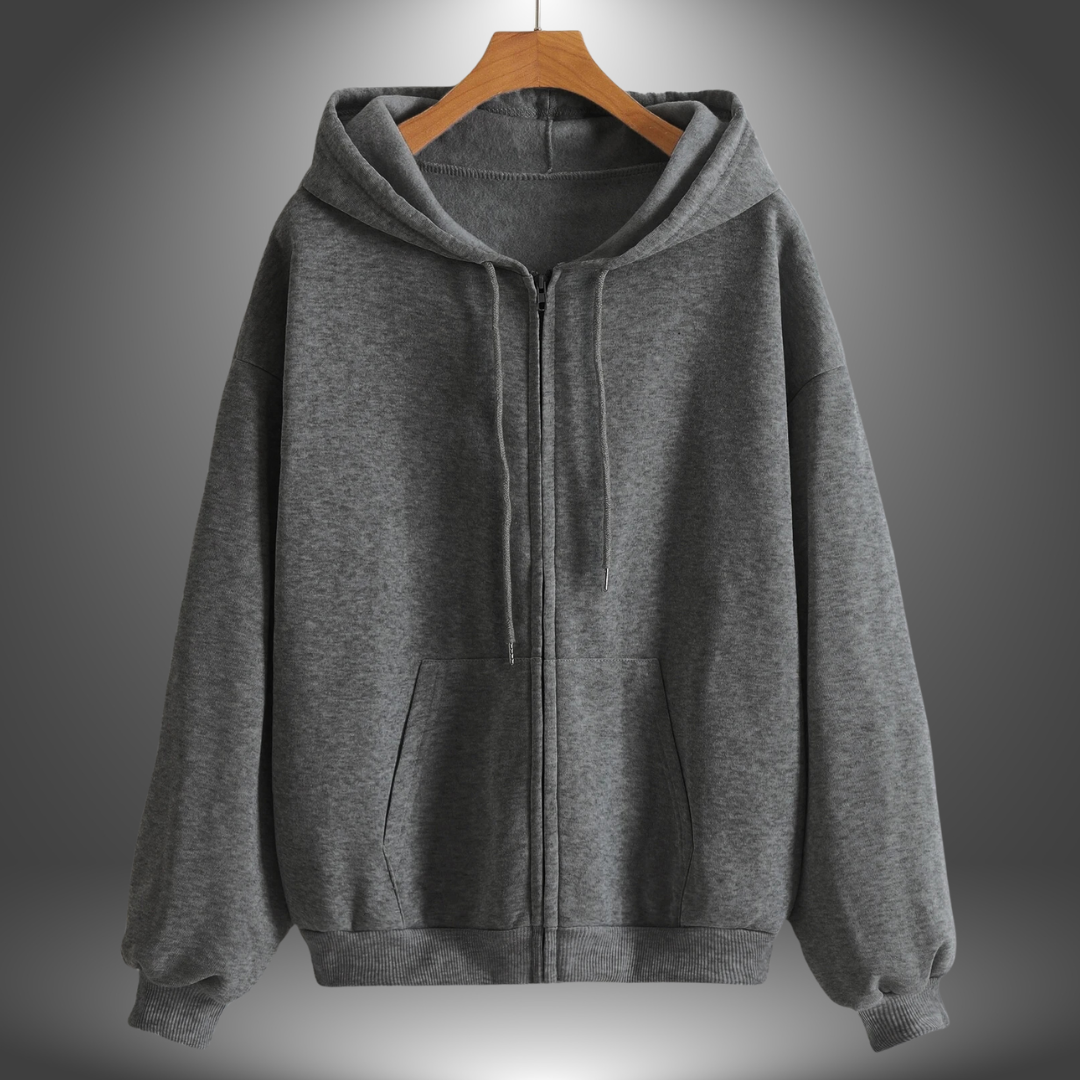 Laura | Felpa Premium con Zip e Cappuccio Sportiva
