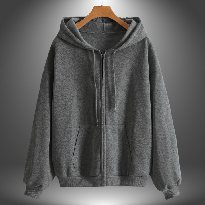 Laura | Felpa Premium con Zip e Cappuccio Sportiva