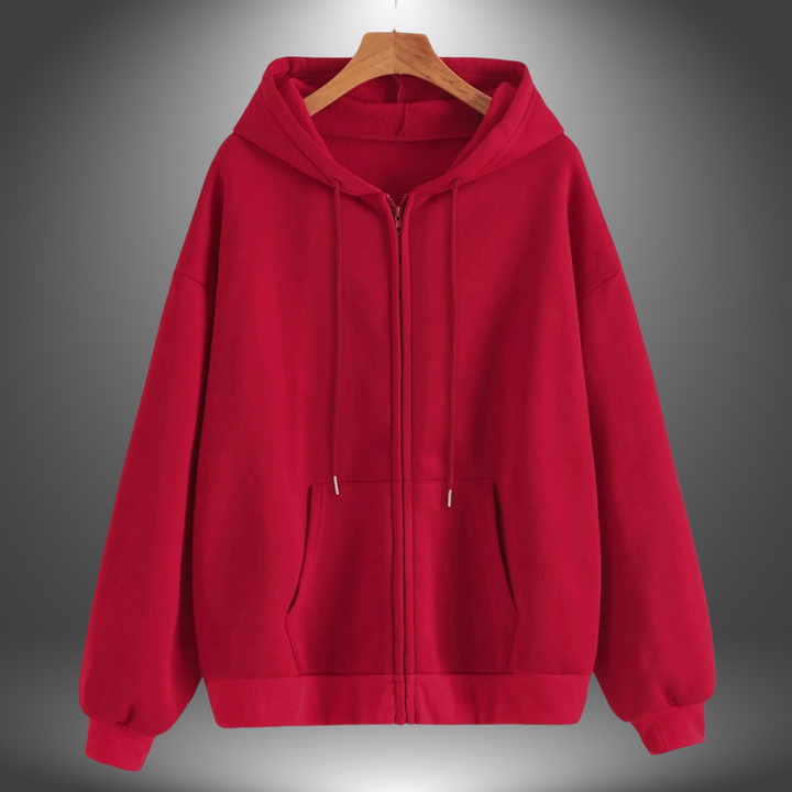 Laura | Felpa Premium con Zip e Cappuccio Sportiva