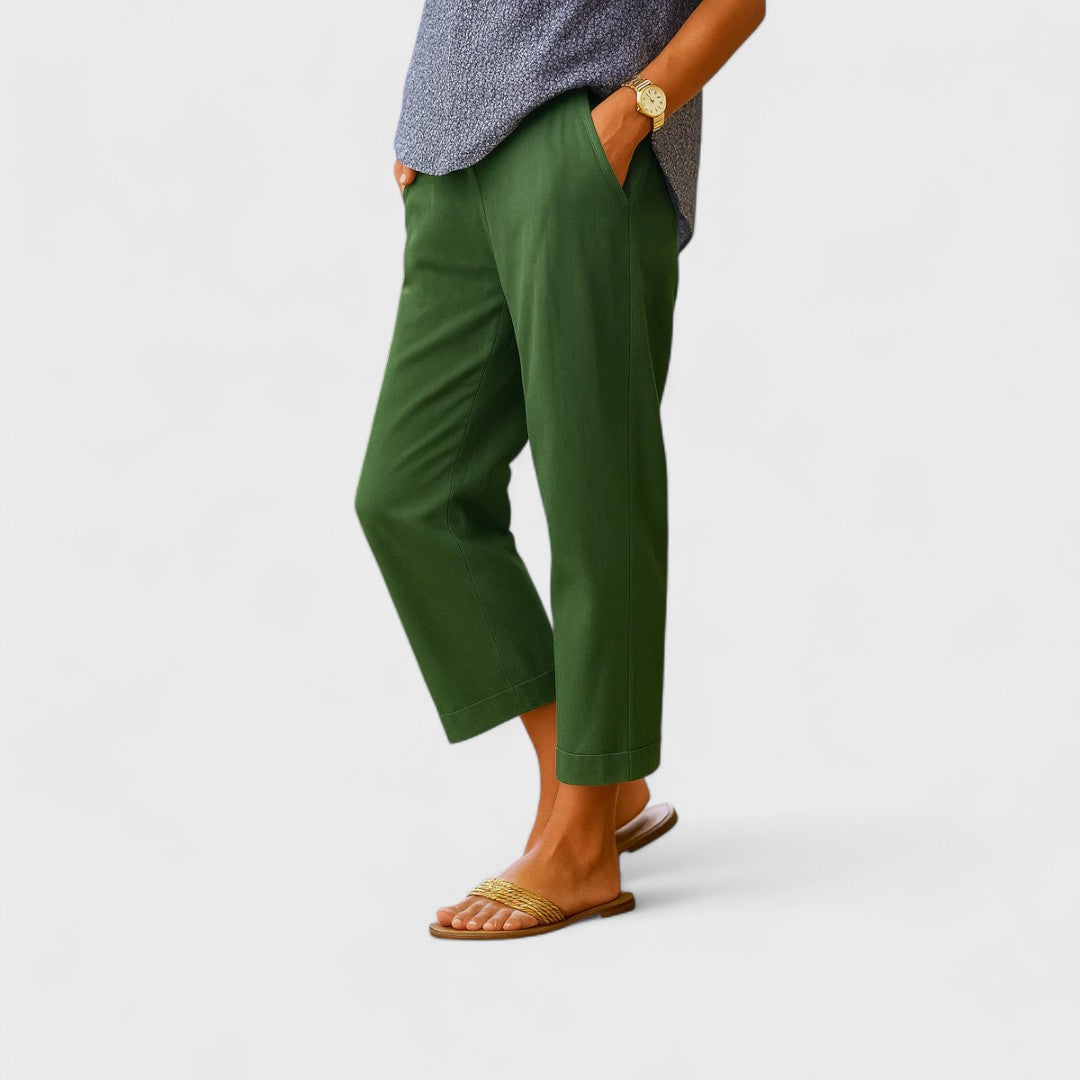 Beatrice | Pantaloni in Lino Artigianale da Donna