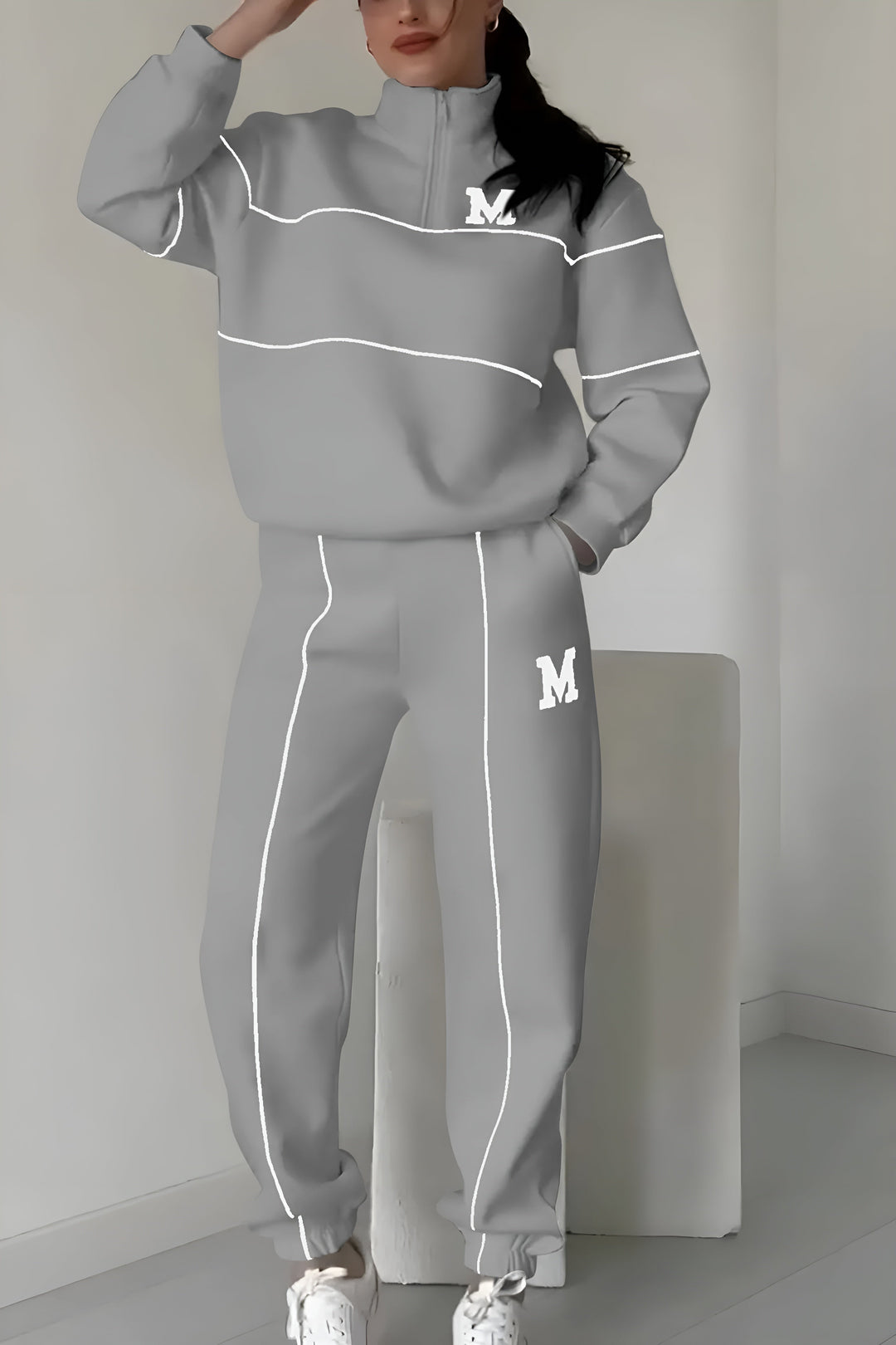 Giada | Set Casual Premium con Dettaglio Elegante 'M'