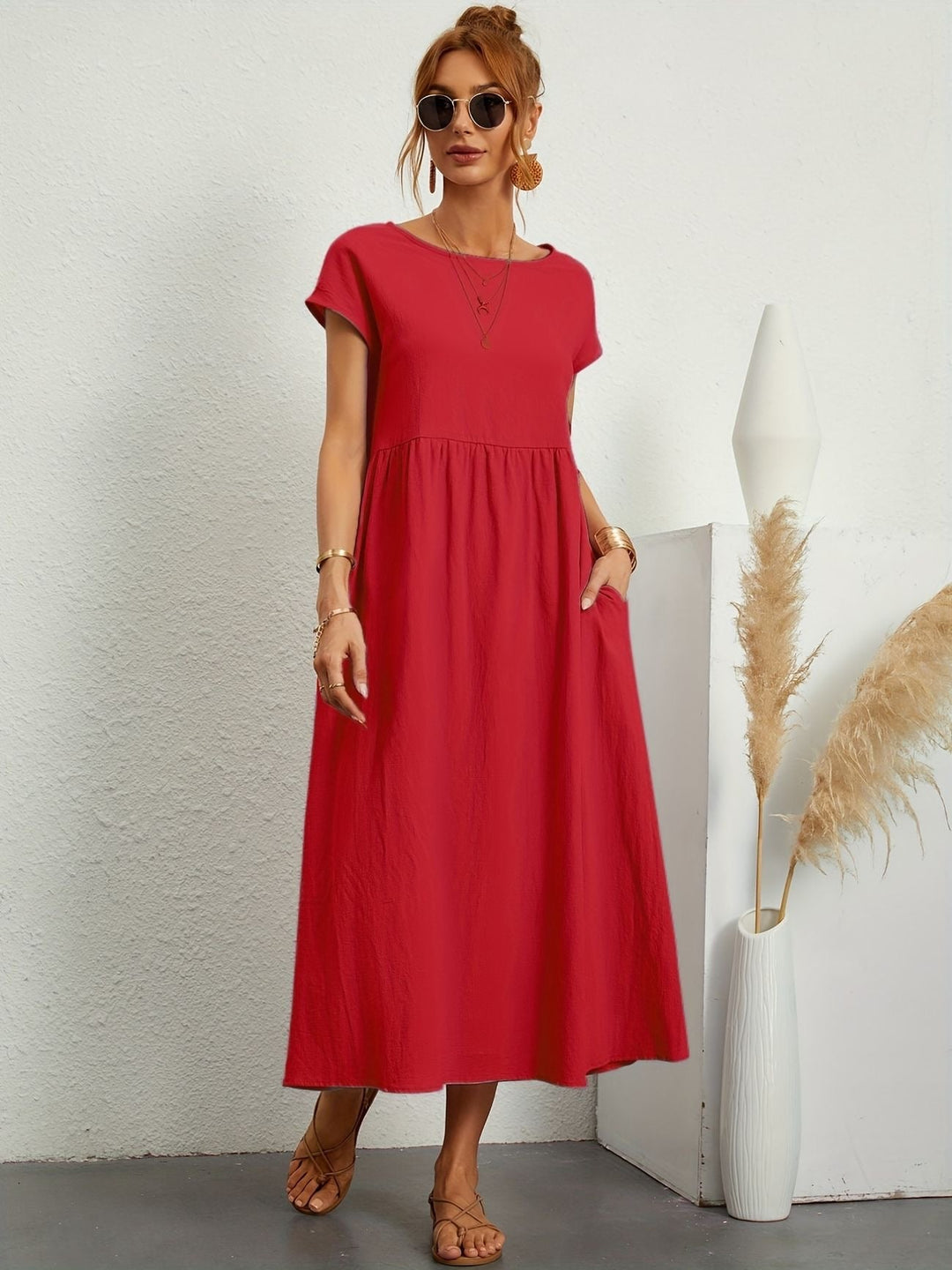 Brenda™ | Vestito Casual Premium in Viscosa Stampata