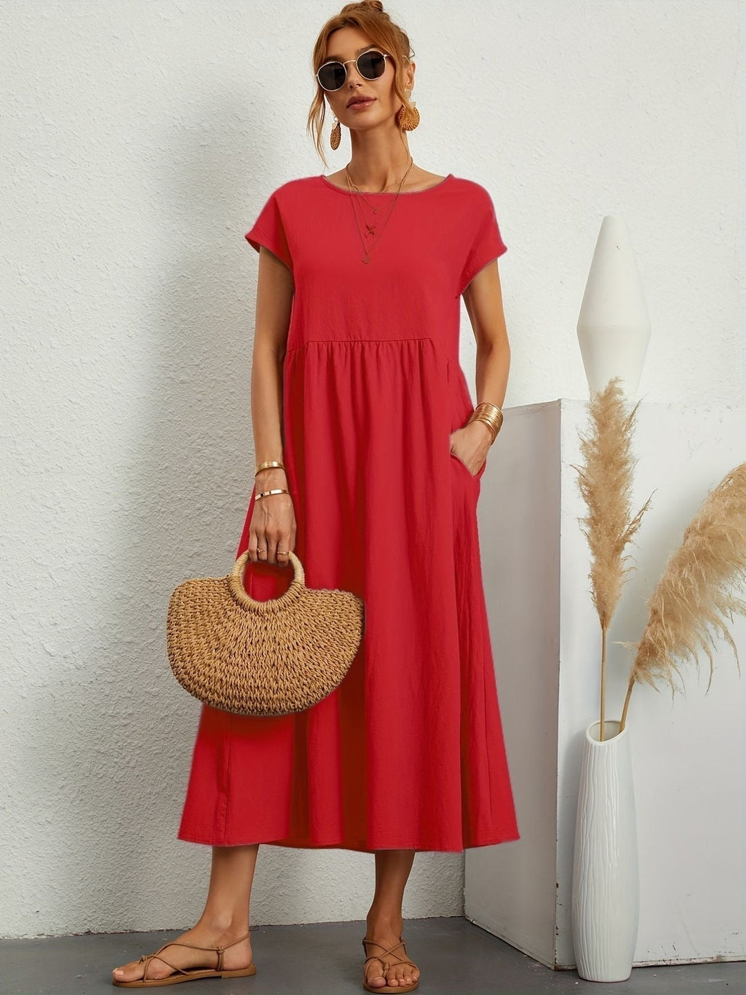 Brenda™ | Vestito Casual Premium in Viscosa Stampata