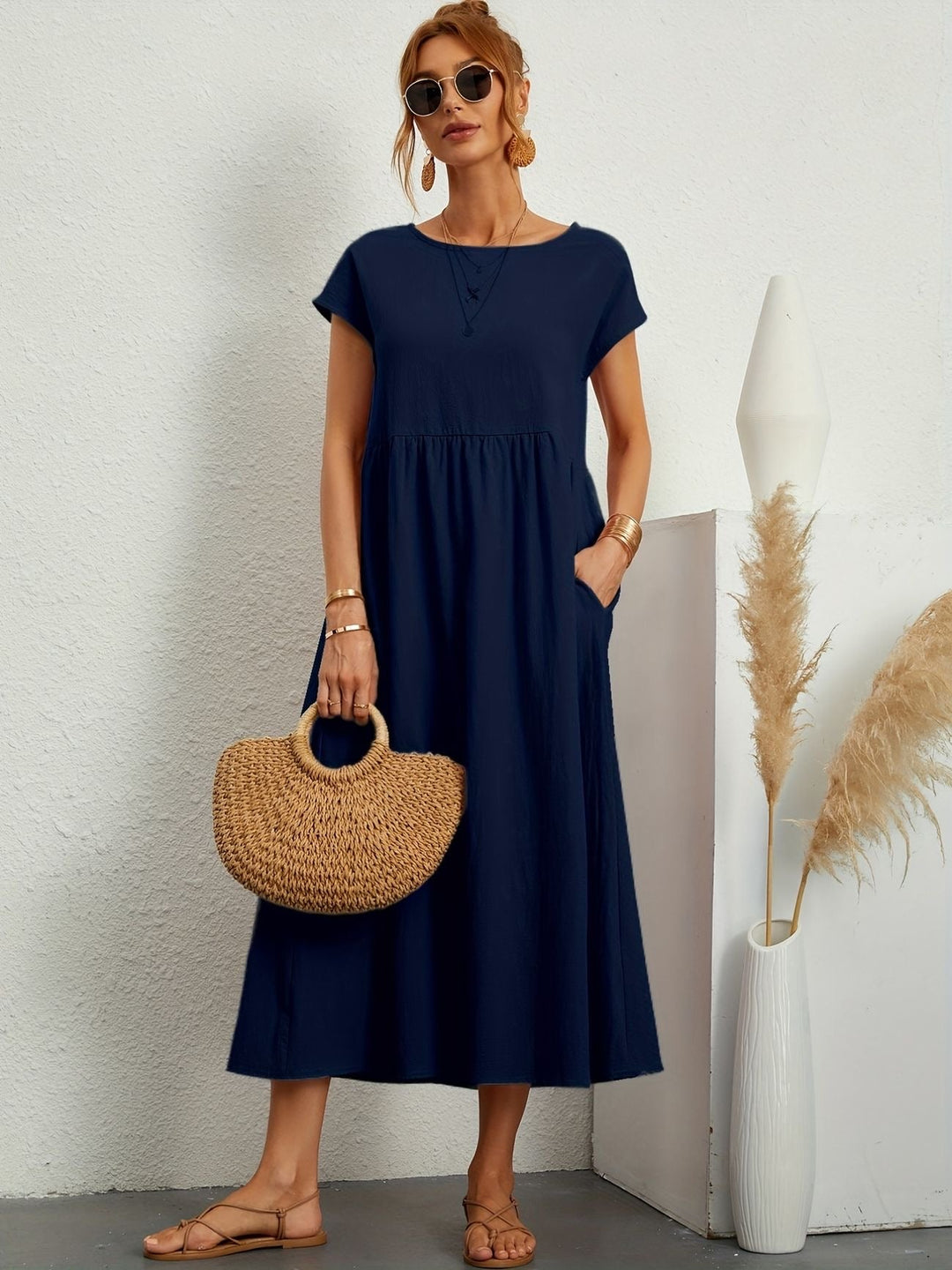 Brenda™ | Vestito Casual Premium in Viscosa Stampata