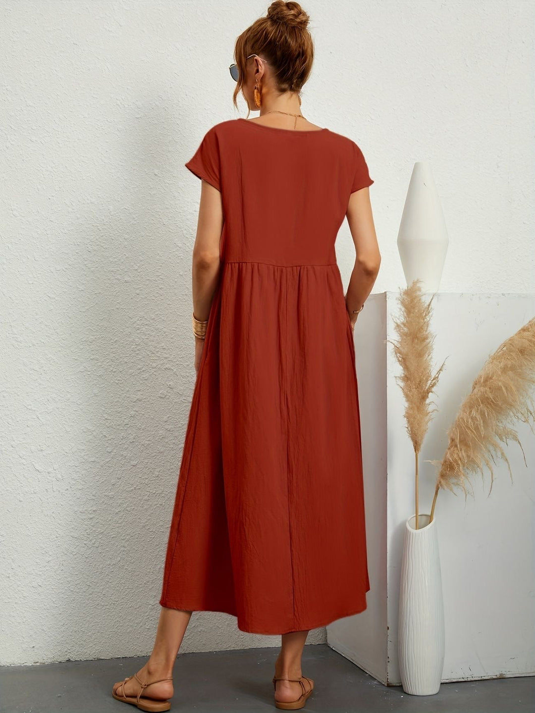 Brenda™ | Vestito Casual Premium in Viscosa Stampata