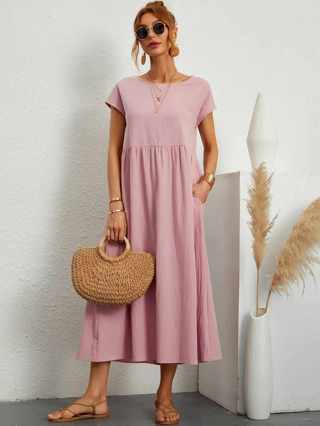 Brenda™ | Vestito Casual Premium in Viscosa Stampata