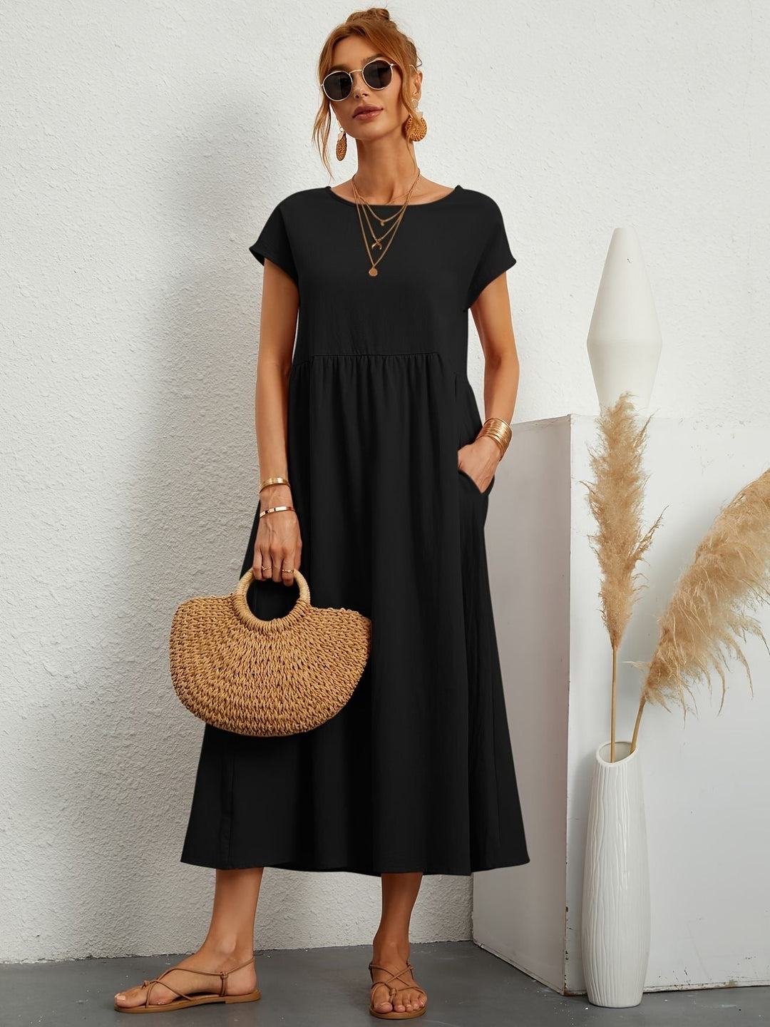 Brenda™ | Vestito Casual Premium in Viscosa Stampata