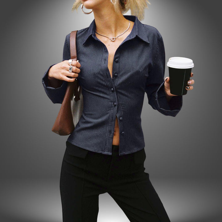 Eva | Blusa Elegante Artigianale a Costine
