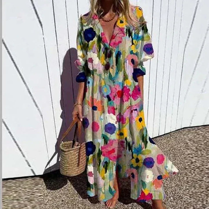 Rosalie™ | Abito Boho Premium in Viscosa Sostenibile