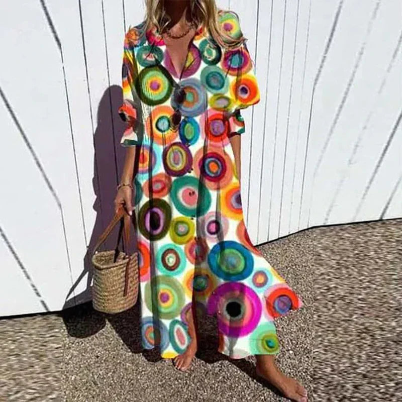 Rosalie™ | Abito Boho Premium in Viscosa Sostenibile