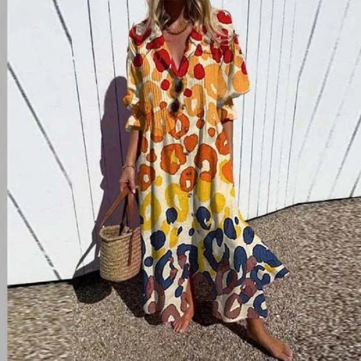 Rosalie™ | Abito Boho Premium in Viscosa Sostenibile