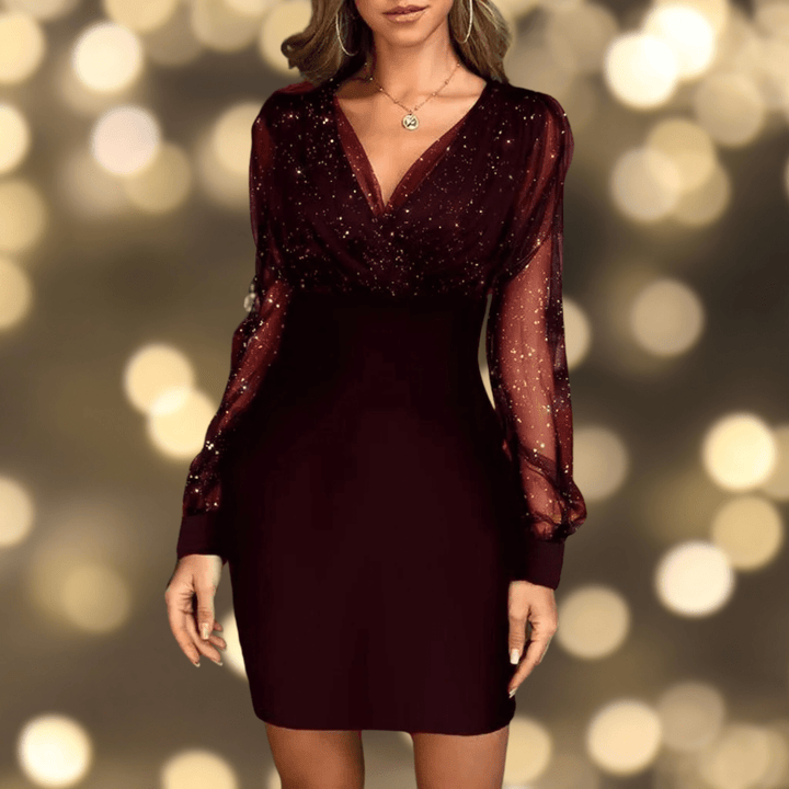 Abito da festa chic con paillettes per donne