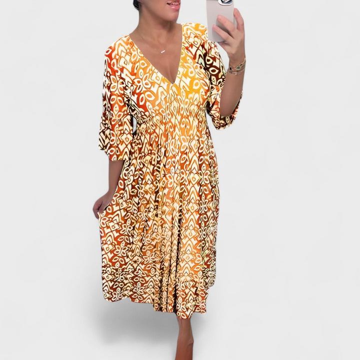 Louise | Abito Boho Premium con Ricami Fatti a Mano