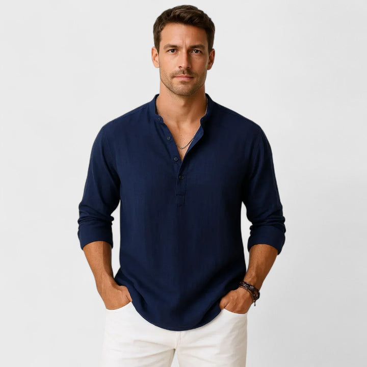 Davide | Camicia Artigianale in Lino da Uomo