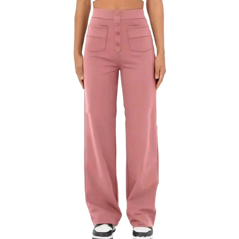 Robin™ | Pantaloni Eleganti a Vita Alta in Cotone